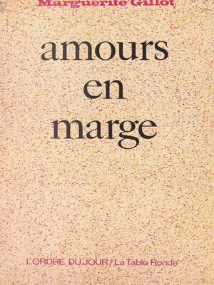 cover image of Amours en marge